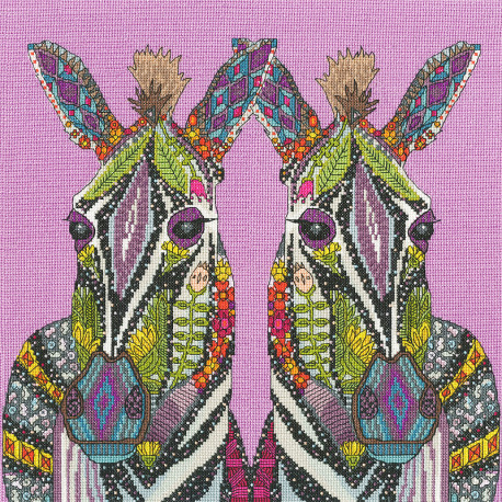  Jewelled Zebras Набор для вышивания Bothy Threads XSTU6