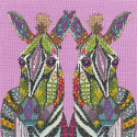 Jewelled Zebras Набор для вышивания Bothy Threads