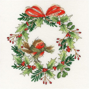  Robin Wreath (Венок Робина) Набор для вышивания Bothy Threads XX14