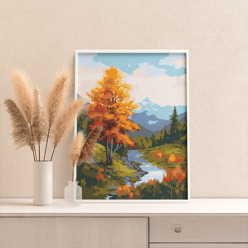 Раскраска осень — листья, деревья, урожай, фрукты, овощи