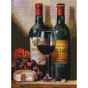 Вино, сыр и виноград Алмазная вышивка мозаика Белоснежка