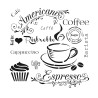  Кофе Пластиковый трафарет Cadence STHDM047