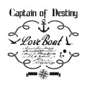 Love Boat Пластиковый трафарет Cadence