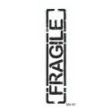 Fragile Пластиковый трафарет Cadence