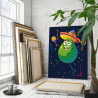 Авокадо с маракасами Еда Для детей Детские Раскраска картина по номерам на холсте