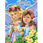 Ангелочки Раскраска картина по номерам акриловыми красками на холсте | Картина по цифрам купить