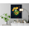 Авокадо с гитарой Раскраска картина по номерам на холсте
