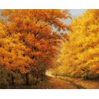 174-AB Осенний день Раскраска картина по номерам акриловыми красками на холсте Белоснежка