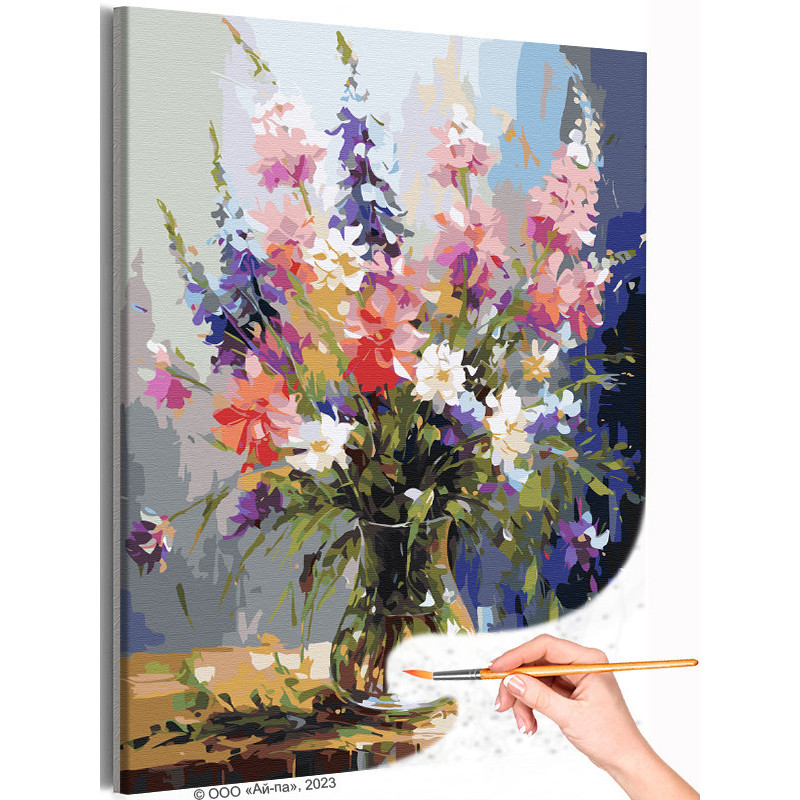 Раскраска разные цветы в вазах для детей распечатать | Цветы