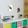 Зеленый попугай Птицы Для детей Раскраска картина по номерам на холсте