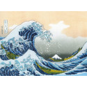 Большая волна в Канагаве по мотивам гравюры К. Хокусая Набор для вышивания Риолис