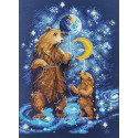 Звездные медведи Набор для вышивания Марья Искусница