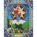 Богородица Августовская Набор для частичной вышивки бисером Паутинка