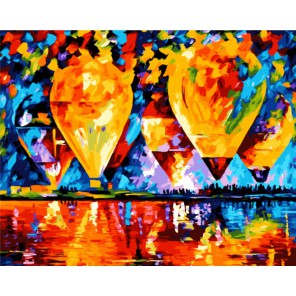 Воздушные шары Раскраска картина по номерам акриловыми красками на холсте