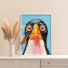 Пингвин под дождем Животные Птицы Мультики Смешная Для детей Раскраска картина по номерам на холсте AAAA-NK021