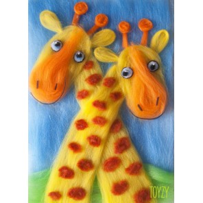 Набор Жирафы Картина из шерсти Toyzy
