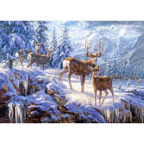 Зимние горы Пазлы Castorland