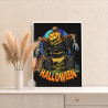 4 Пугало тыква на Хэллоуин Happy Halloween Раскраска картина по номерам на холсте