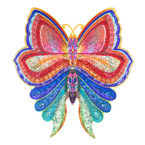  Разноцветная бабочка (S) Деревянные 3D пазлы Woodbests 6175-WP