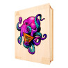  Фиолетовый осьминог (S) Деревянные 3D пазлы Woodbests 6235-WP