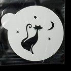 Кошечка и звездочки Трафарет для кофе и десертов