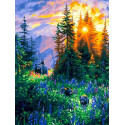 В лесной чаще Раскраска картина по номерам на холсте Белоснежка