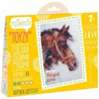 Коробка Гнедой конь Картина из шерсти Toyzy