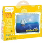 Корабль в море Картина из шерсти Toyzy