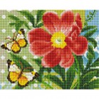 409-ST-PS Бабочки и цветок Алмазная вышивка мозаика Белоснежка