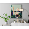 6 Мечеть в ярком солнце Пейзаж Страны Минимализм Интерьерная Легкая 75х100 Раскраска картина по номерам на холсте