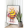 2 Пчела Мая Коллекция Cute animals Смешные Для детей Детские Для девочек Для мальчиков 75х100 Раскраска картина по номерам на хо