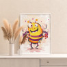 3 Пчела Мая Коллекция Cute animals Смешные Для детей Детские Для девочек Для мальчиков Раскраска картина по номерам на холсте