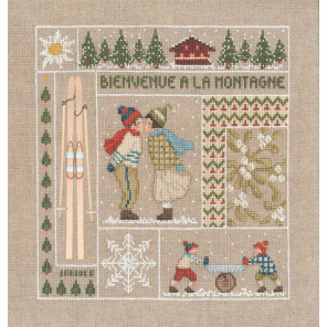  January (Январь) Набор для вышивания Le Bonheur des Dames 7701