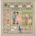 April (Апрель) Набор для вышивания Le Bonheur des Dames