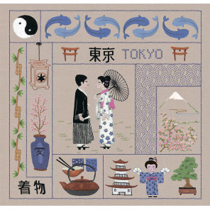  Welcome Tokyo (Токио) Набор для вышивания Le Bonheur des Dames 7713