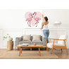 5 Пара влюбленных розовых фламинго Птицы Любовь Романтика Для девочек Простая 80х80 Раскраска картина по номерам на холсте