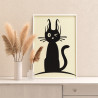 2 Смешная черная кошка Животные Коты Котята Для детей Детская Для мальчика Для девочки Маленькая Легкая Раскраска картина по ном