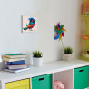 4 Цветная птичка Птицы Для детей Детские Для мальчиков Для девочек Маленькая Легкая Раскраска картина по номерам на холсте