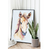 2 Портрет жеребенка Животные Лошади Кони Для детей Детская 100х125 Раскраска картина по номерам на холсте