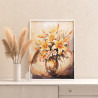  Букет лилий в вазе Цветы Натюрморты Интерьерная Маме Лето Раскраска картина по номерам на холсте AAAA-ST0018