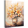 Букет лилий в вазе Цветы Натюрморты Интерьерная Маме Лето 100х125 Раскраска картина по номерам на холсте