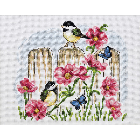  Птицы в саду Набор для вышивания Permin 92-2423