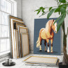 3 Сильная лошадь Животные Конь Простая Минимализм 75х100 Раскраска картина по номерам на холсте