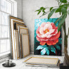  Яркий розовый пион Цветы В саду Натюрморт Для девушки Для женщины Интерьерная 75х100 Раскраска картина по номерам на холсте AAA
