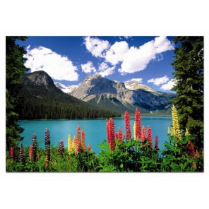 Изумрудное озеро Канадских гор Пазлы Educa