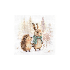  Сказки леса. Заяц и ежонок Набор для вышивания Алиса 0-244