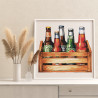 5 Пиво для друзей Еда Натюрморт Для кухни Интерьерная Для мужчин 80х80 Раскраска картина по номерам на холсте
