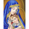  Богородица в синем Канва с рисунком для вышивки бисером Благовест ААМА-401