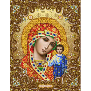  Богородица Казанская Канва с рисунком для вышивки бисером Благовест И-3005