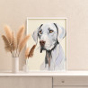 4 Портрет веймаранера Животные Собака Легавая Для детей для подростков Для девочки Для мальчика Раскраска картина по номерам на 